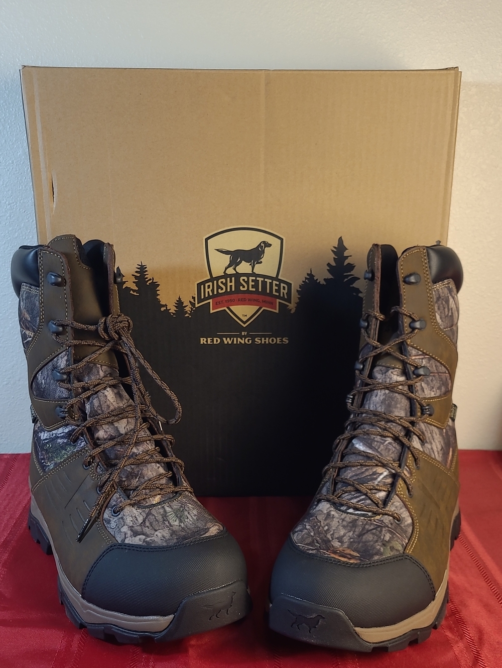 Irish Setter Terrain Mossy Oak Realtree Brown Camo Hunting Boots - Picture 11 of 11